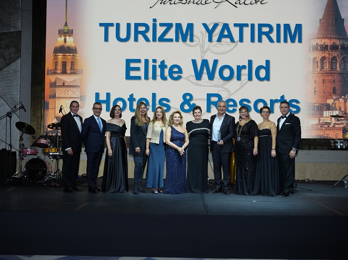 Elite World Hotels & Resorts,“Turizm Yatırım Grubu” kategorisinde ödülün sahibi oldu