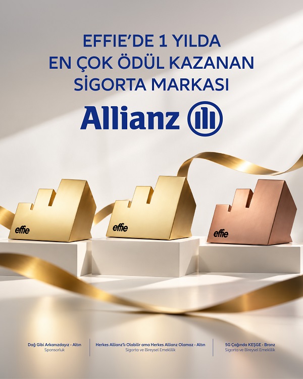 Allianz Türkiye’ye Effie Awards Türkiye’den üç ödül birden